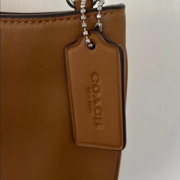 Coach Light Saddle Tan Leather Penelope Shoulder Bag - Picture 5 of 6